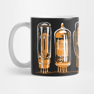 Throwback style stereo amplifier vacuum tubes Mug